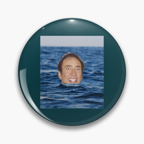 Item preview, Nicolas Cage Sea Fitted V-Neck  designed and sold by BoredMauded.