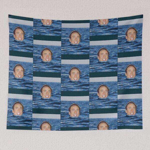 Item preview, Nicolas Cage Sea Fitted V-Neck  designed and sold by BoredMauded.
