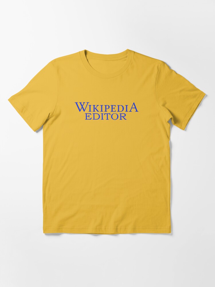 Wikipedia Editor Essential T-Shirt for Sale by ShopElba218