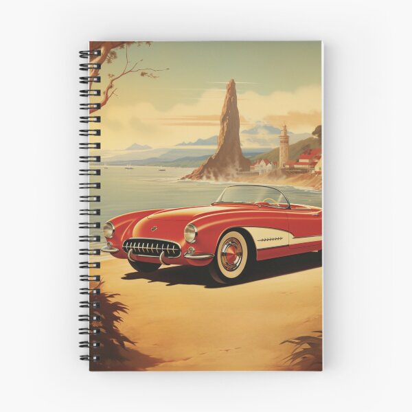Artikelvorschau, Eine Vintage rote Cabrio Illustration entworfen und verkauft von GoodOldVintage.