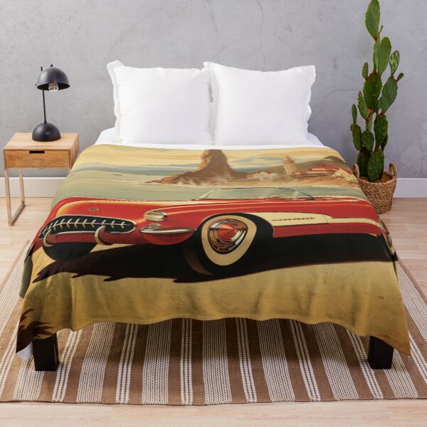 Item preview, A Vintage Red Cabrio Illustration designed and sold by GoodOldVintage.