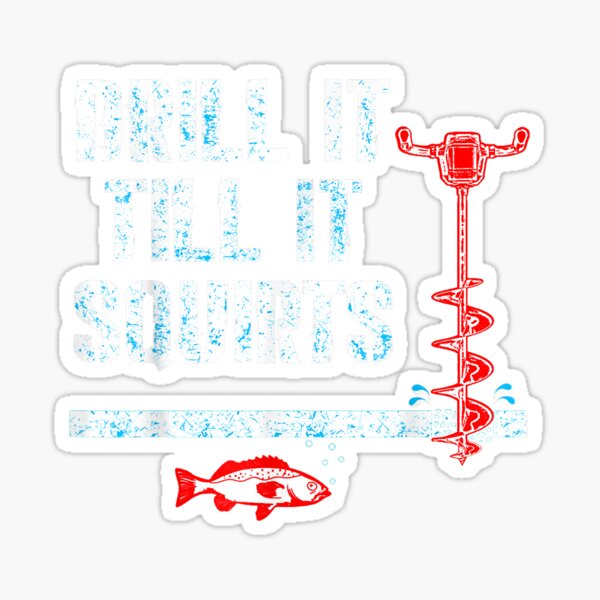 Ice Fishing Novelty Stickers for Sale, Free US Shipping