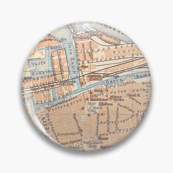 Item preview, Vintage Map of Malmo Sweden (1912) designed and sold by BravuraMedia.