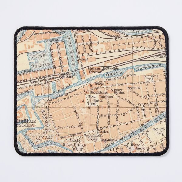 Item preview, Vintage Map of Malmo Sweden (1912) designed and sold by BravuraMedia.