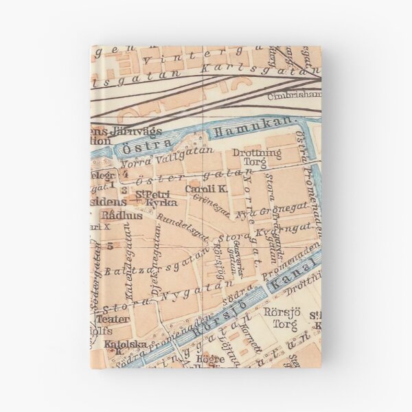 Item preview, Vintage Map of Malmo Sweden (1912) designed and sold by BravuraMedia.