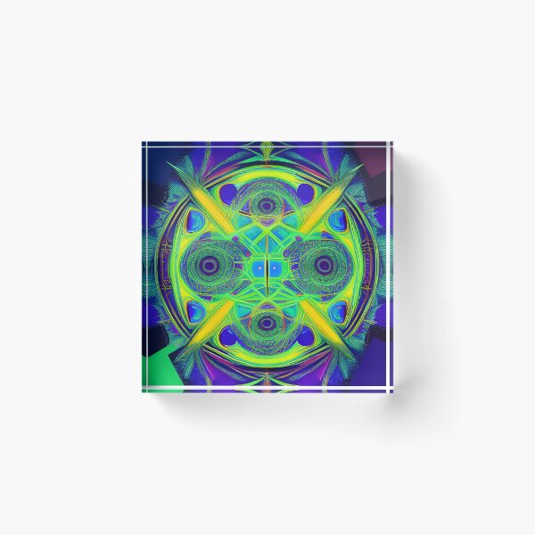 Item preview, Peacock Fractal - Psychedelic Pattern designed and sold by NomadicCreative.