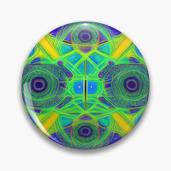Item preview, Peacock Fractal - Psychedelic Pattern designed and sold by NomadicCreative.