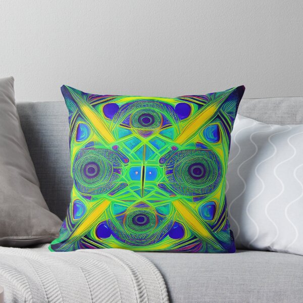 Item preview, Peacock Fractal - Psychedelic Pattern designed and sold by NomadicCreative.