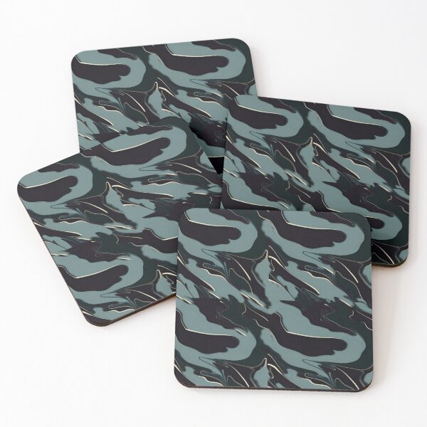 Item preview, Khaki and Glitter Gold Fluid Marble Pattern. designed and sold by SuraSu.