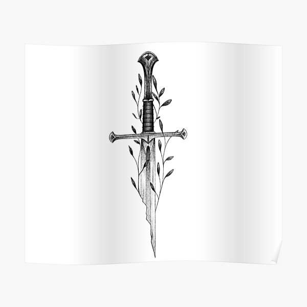 custom narsil sword for jack   tattoo latattoo latattooartist  latattoos sword swordtattoo lordoftherings lotr  Instagram