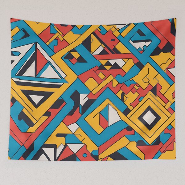 Item preview, Urban Geometry: A Seamless Graffiti Art designed and sold by LeonAndrewRazon.