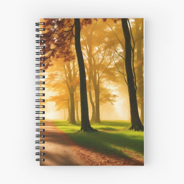 Item preview, Vibrant Autumn Forest Foliage and Serene Sunlight designed and sold by Zeph1.