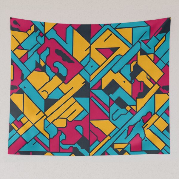 Item preview, Urban Geometry: A Seamless Graffiti Art designed and sold by LeonAndrewRazon.