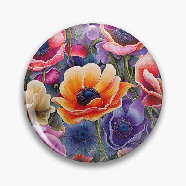 Artikelvorschau, Blumenmuster - Anemone entworfen und verkauft von Klara Acel.