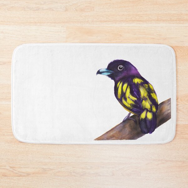 Item preview, Broadbill bird watercolour painting designed and sold by Funsize-Art.