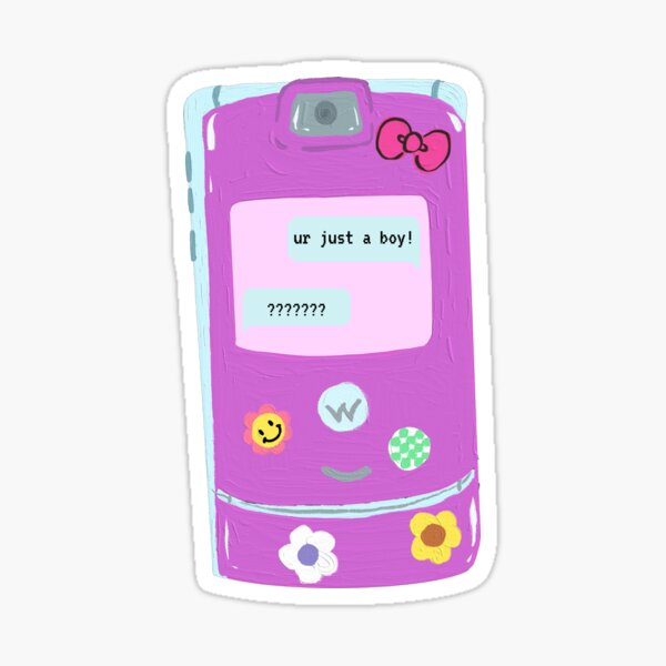 Premium Vector  Retro mobile phone from 90s2000s y2k trendy flip phone old  pink mobile phone sticker