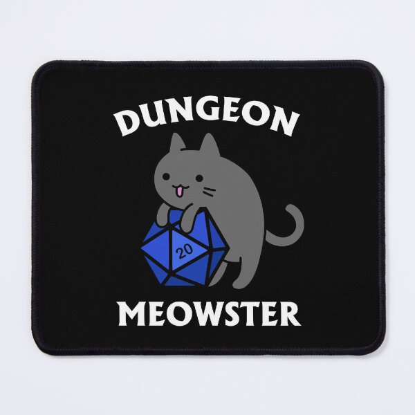 Item preview, Dungeon Meowster - DnD Dungeon Master Cat with D20 designed and sold by Cute N' Nerdy Shop.