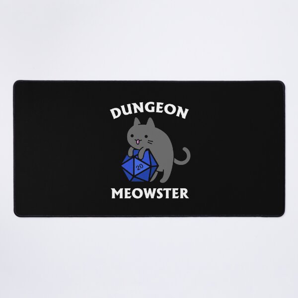Item preview, Dungeon Meowster - DnD Dungeon Master Cat with D20 designed and sold by Cute N' Nerdy Shop.