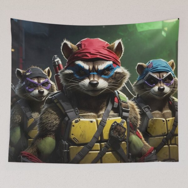 Item preview, Raccoon Guardians: Shadows of Justice designed and sold by Electric-Easel.