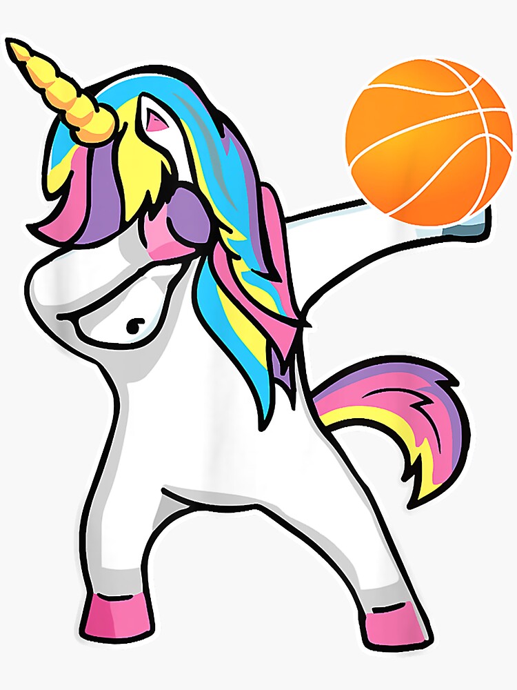 Girls Unicorn Dabbing Basketball Player Shirt Funny Bballer Girls Unicorn Dabbing Basketball Player Shirt Funny Bballer