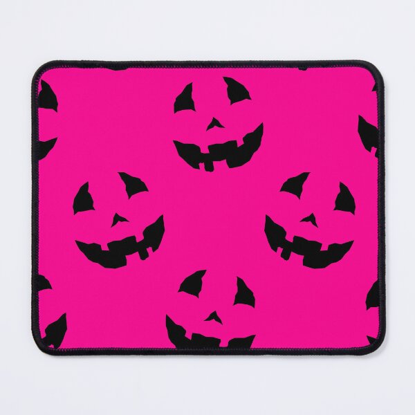 Item preview, creepy halloween pumpkin faces pink  designed and sold by Gossip Rag.