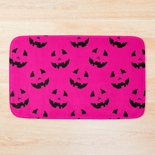 Item preview, creepy halloween pumpkin faces pink  designed and sold by Gossip Rag.