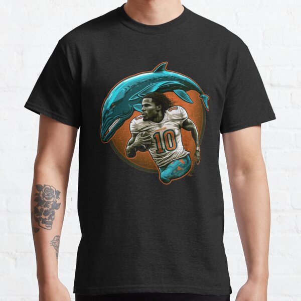 Miami Dolphins Name & Number Graphic T-Shirt - Tyreek Hill 10 - Mens