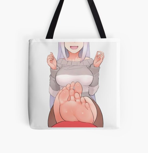 Sexy anime girl feet Throw Pillow for Sale by serenasuni