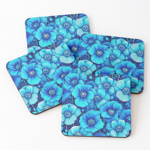 Item preview, Flower Pattern - Himalayan Blue Poppy designed and sold by Klara Acel.