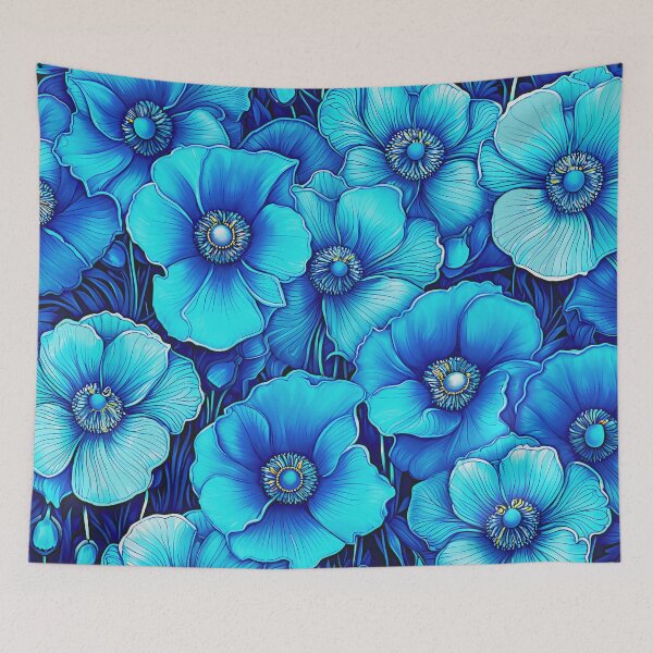 Item preview, Flower Pattern - Himalayan Blue Poppy designed and sold by Klara Acel.