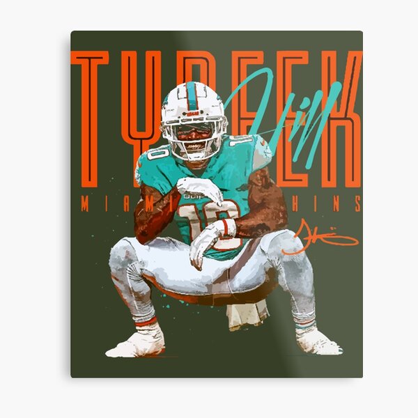 NFL Miami Dolphins Tua Tagovailoa 20 Wall Poster With Wooden