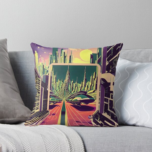 Item preview, Retro-futuristic sci-fi city designed and sold by ArthurVandelay.