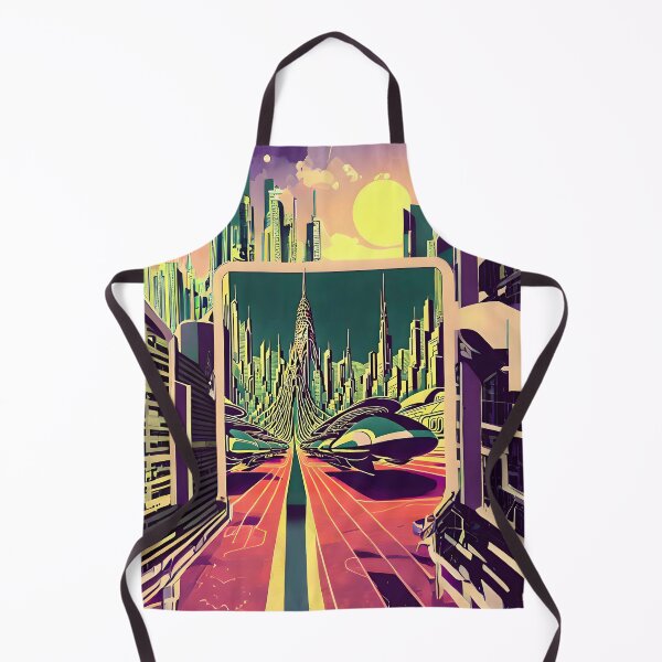 Item preview, Retro-futuristic sci-fi city designed and sold by ArthurVandelay.