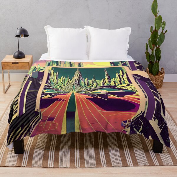 Item preview, Retro-futuristic sci-fi city designed and sold by ArthurVandelay.