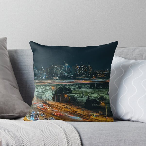 Item preview, Busy City With Glowing Street Lights designed and sold by Shonti.