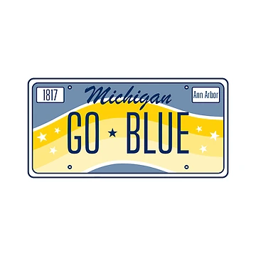 Artwork thumbnail, License Plate ~ Michigan by RMD-Designs