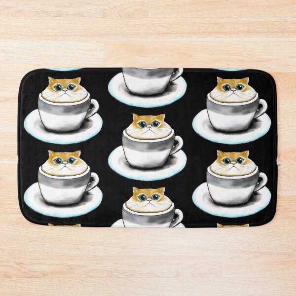 Item preview, Cat in a Cup acrylic painting designed and sold by Funsize-Art.