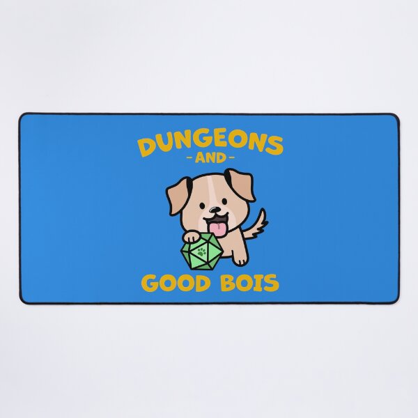 Item preview, Dungeons and Good Bois | Dog with DnD D20 designed and sold by Cute N' Nerdy Shop.