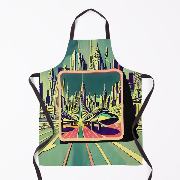 Item preview, Retro-futuristic sci-fi city designed and sold by ArthurVandelay.