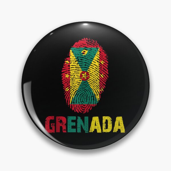 Item preview, GRENADA Finger Print Flag  I Love GRENADA Ravel Ee   designed and sold by EmmaHoltere.