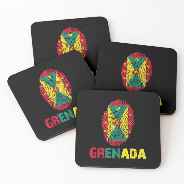 Item preview, GRENADA Finger Print Flag  I Love GRENADA Ravel Ee   designed and sold by EmmaHoltere.