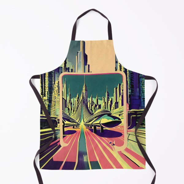 Item preview, Retro-futuristic sci-fi city designed and sold by ArthurVandelay.