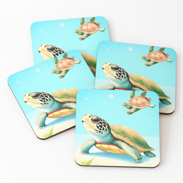 Item preview, Cute Turtle Illustrations designed and sold by audirsfumaw.