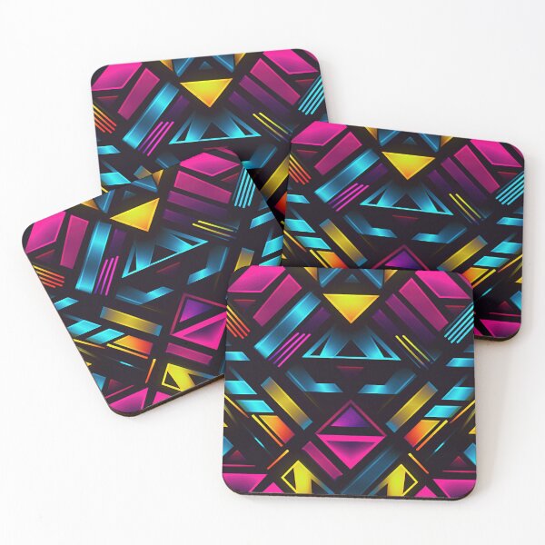 Item preview, Radiant Modern Neon Bandana Pattern designed and sold by Lamarcy.
