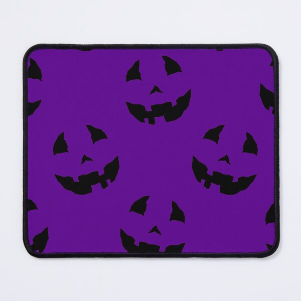 Item preview, creepy halloween pumpkin faces purple  designed and sold by Gossip Rag.