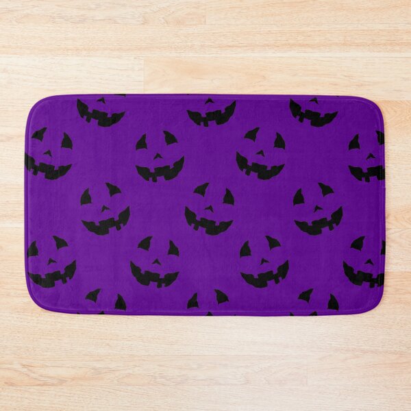 Item preview, creepy halloween pumpkin faces purple  designed and sold by Gossip Rag.