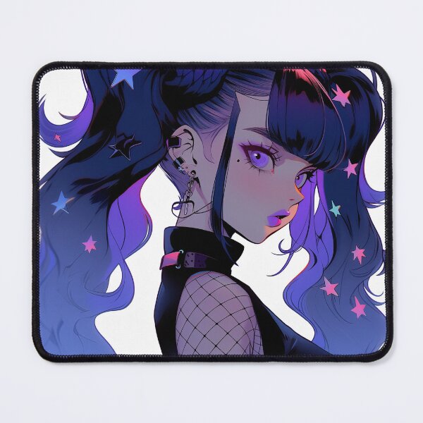 Item preview, Cool Purple Goth Anime Girl designed and sold by bubblegoth.