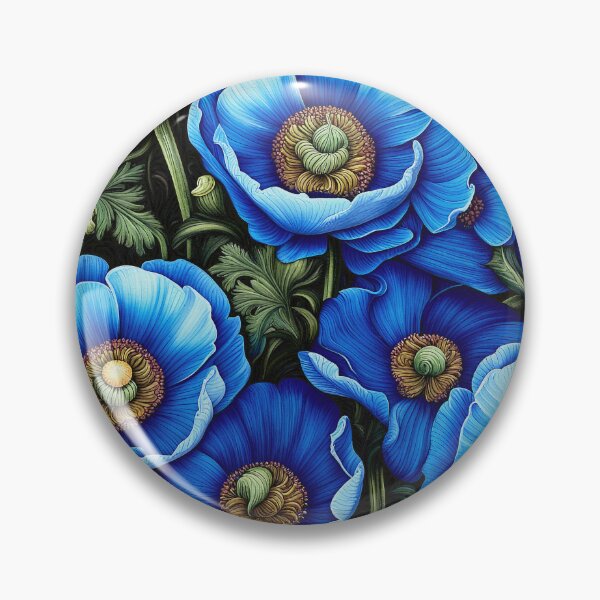 Artikelvorschau, Blumenmuster - Himalaya-Blaumohn 2 entworfen und verkauft von Klara Acel.