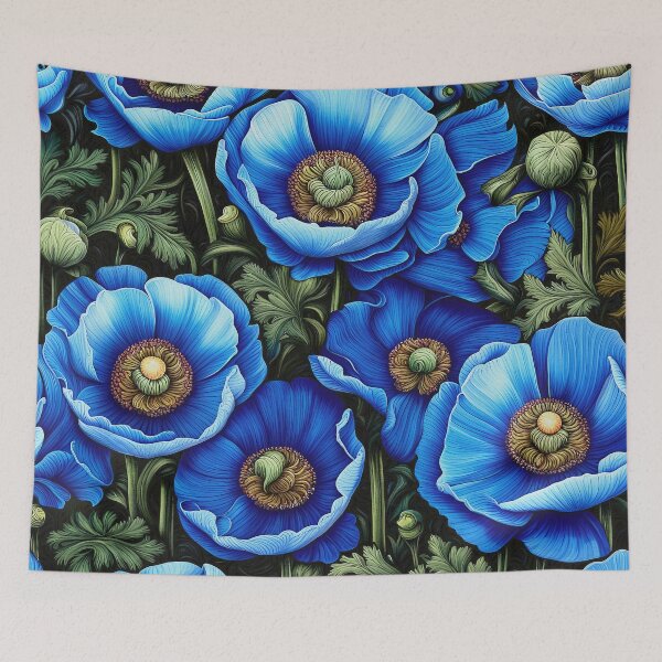 Item preview, Flower Pattern - Himalayan Blue Poppy 2 designed and sold by Klara Acel.