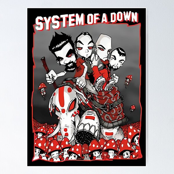  HONGWEIBAO System of A Down 1998 by System of A Down Poster  Canvas Poster Wall Art Decor Print Picture Paintings for Living Room  Bedroom Decoration Unframe-style112x18inch(30x45cm): Posters & Prints